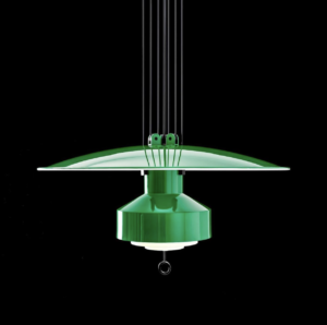 groene designlamp Saliscendi van Stilnovo