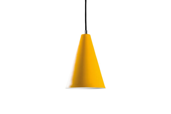 productfoto van gele designlamp van Anvia genaamd de Hangende Marionette model 1803