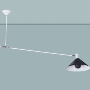 zwart witte lamp voor po plafond model 2202 van ANVIA