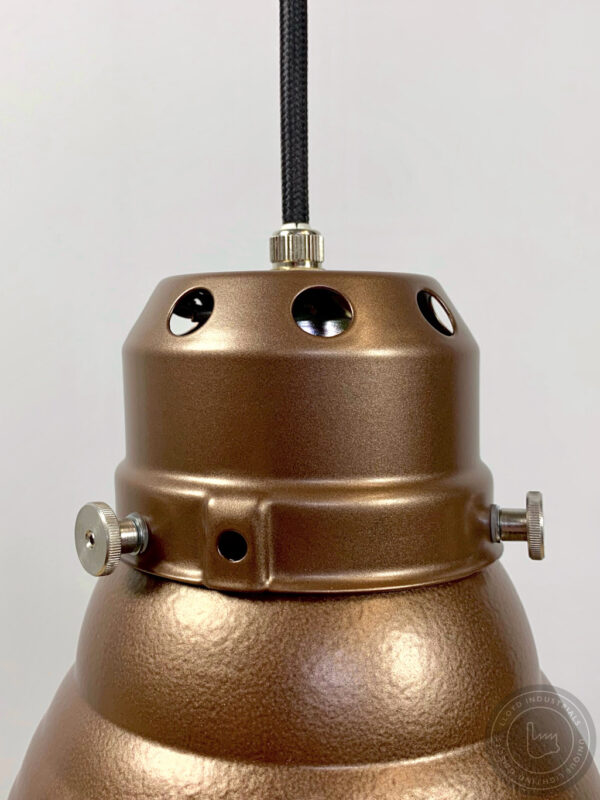 Bronskleurige Upcycled lamp ZI001 van het merk Zeiss Ikon 8