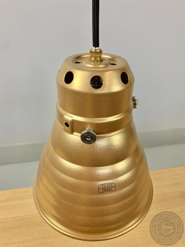 upcyclede lamp ZI001-Gold van Zeiss Ikon - gouden lamp design 6
