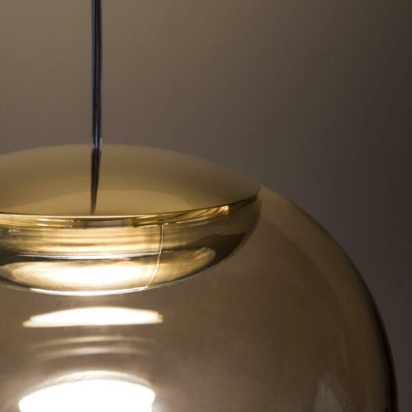 Glazen hanglamp goud La Marieé Stilnovo lampenwinkel rotterdam